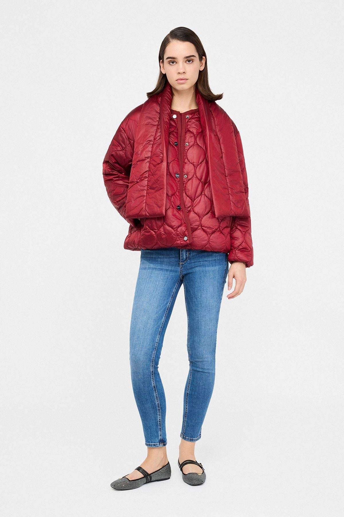 Liu Jo Atkılı Kapitone Mont