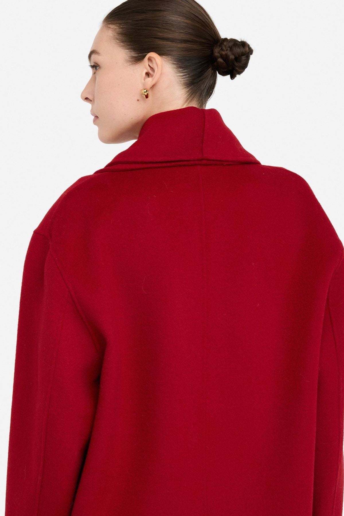 Liu Jo Atkılı Yün Palto