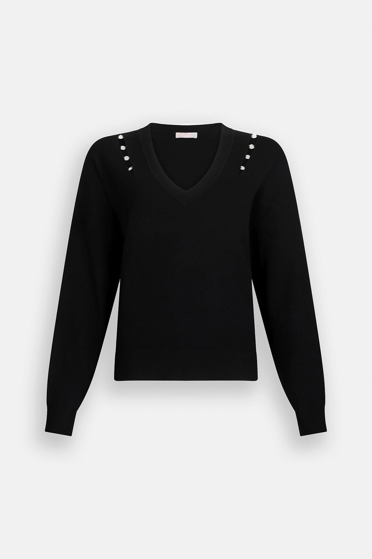 Liu Jo Omuzu Taşlı V Yaka Triko