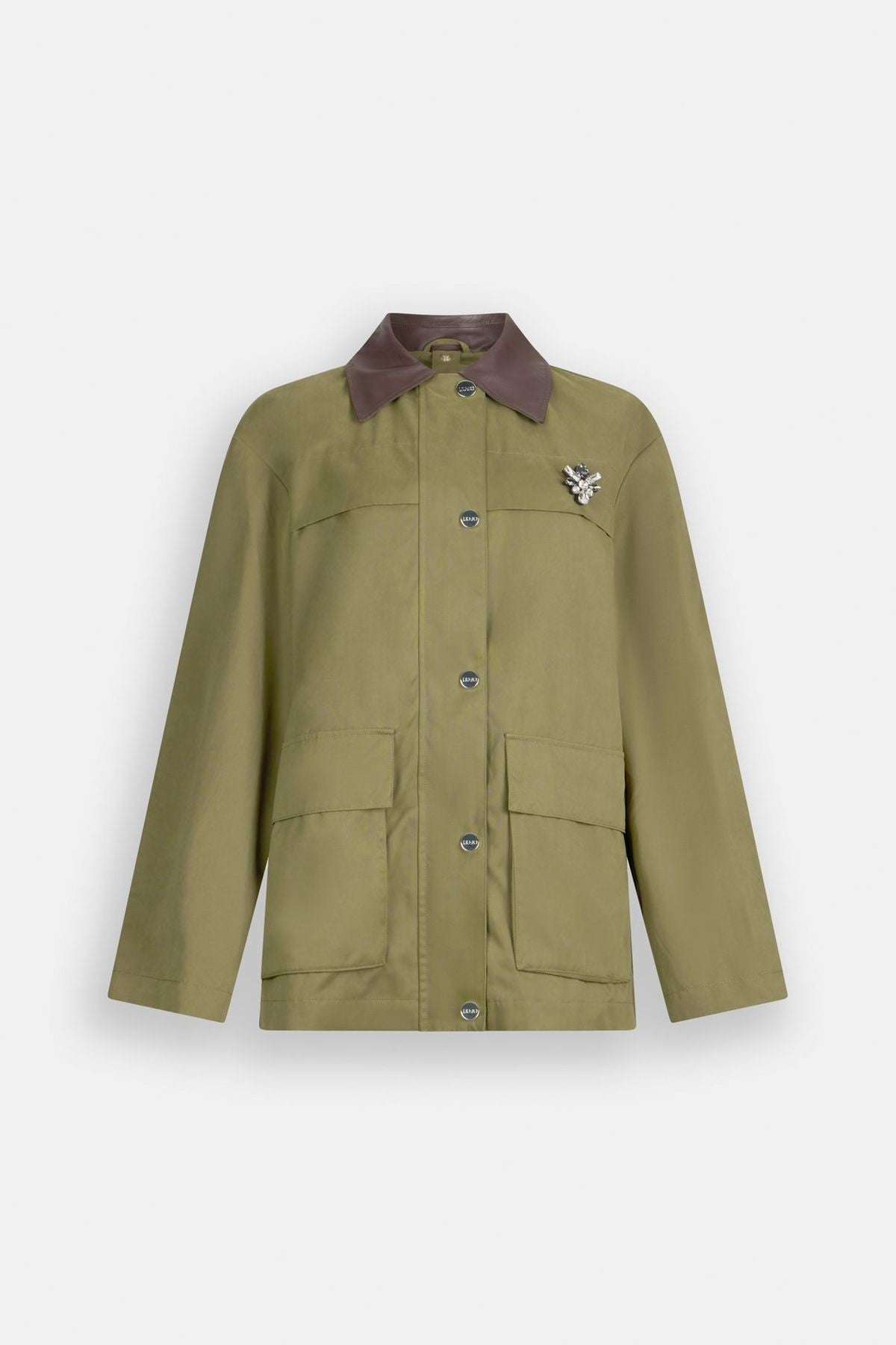 Liu Jo Pamuklu İçi Yelekli Yeşil Ceket