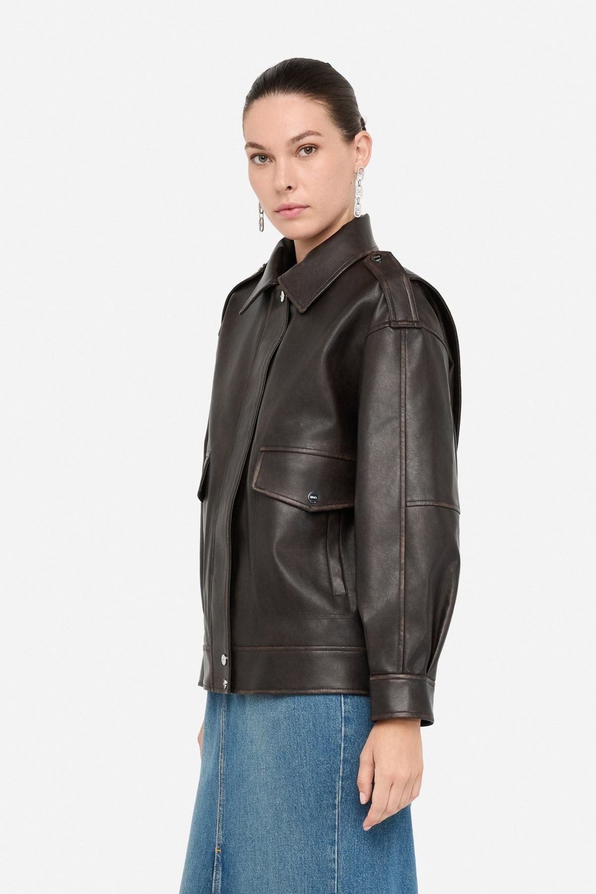 Liu Jo Cepli Suni Deri Ceket