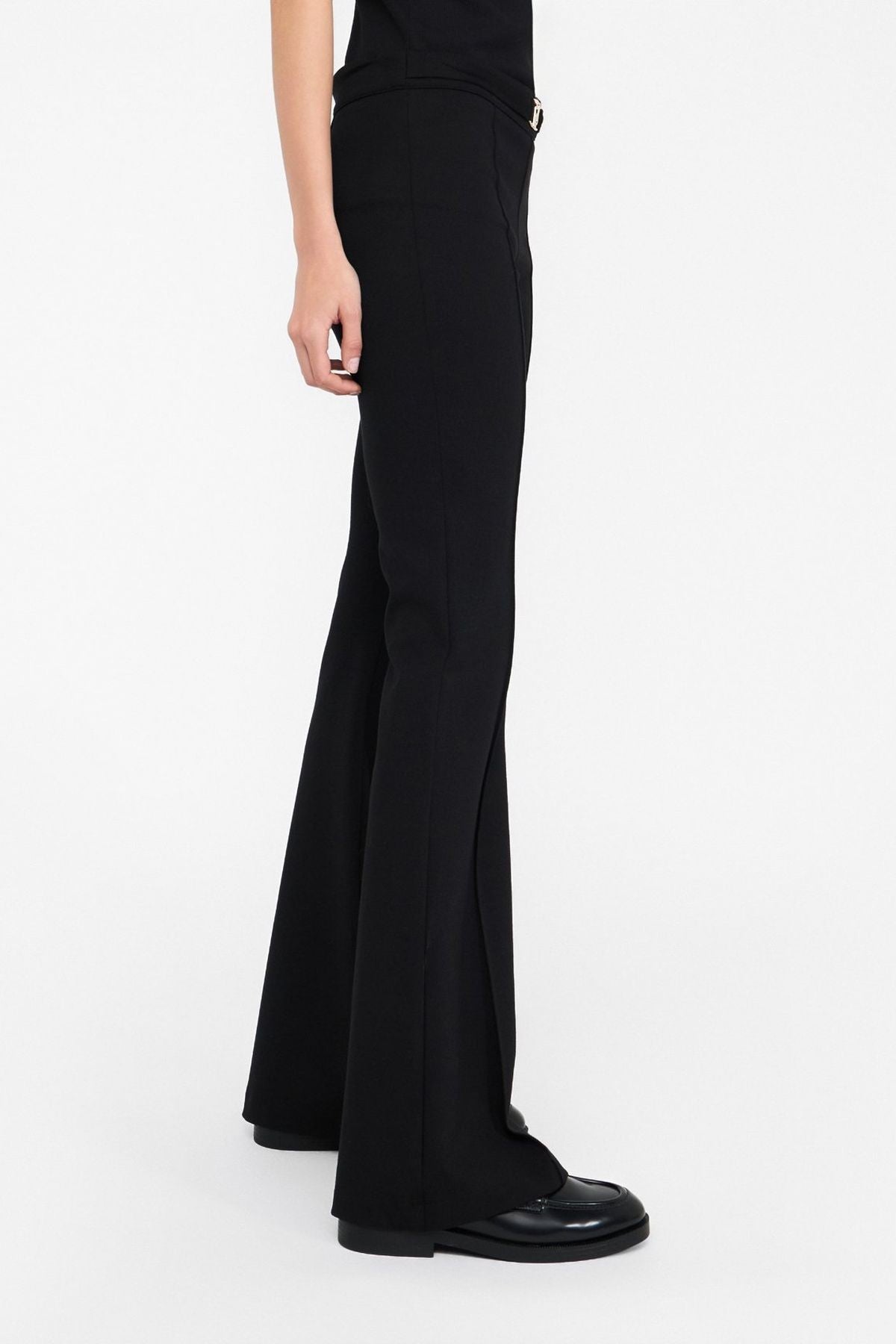 Liu Jo Logo Kemerli Flare Paça Pantolon