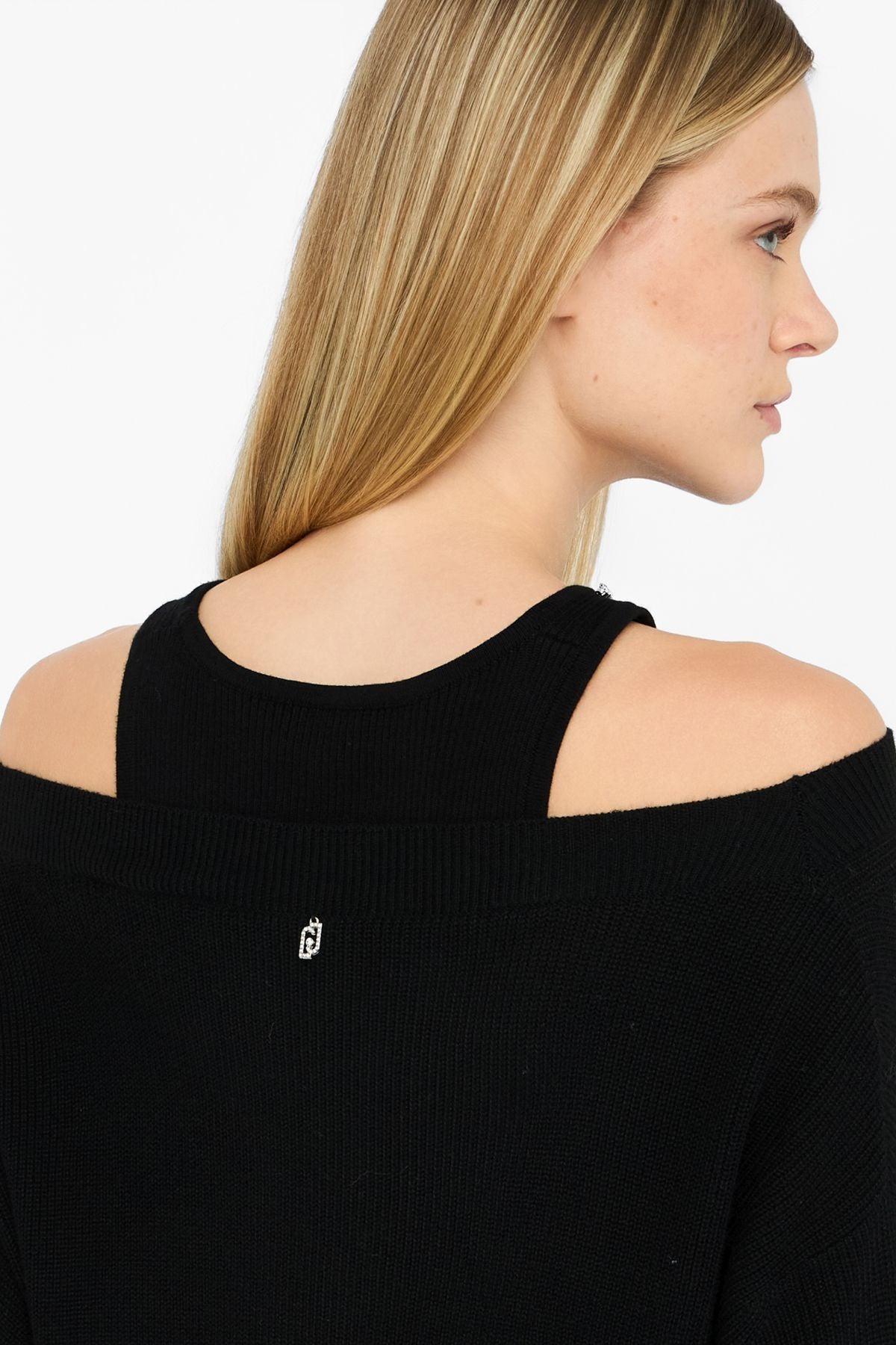 Liu Jo Yakası Taşlı Triko Elbise