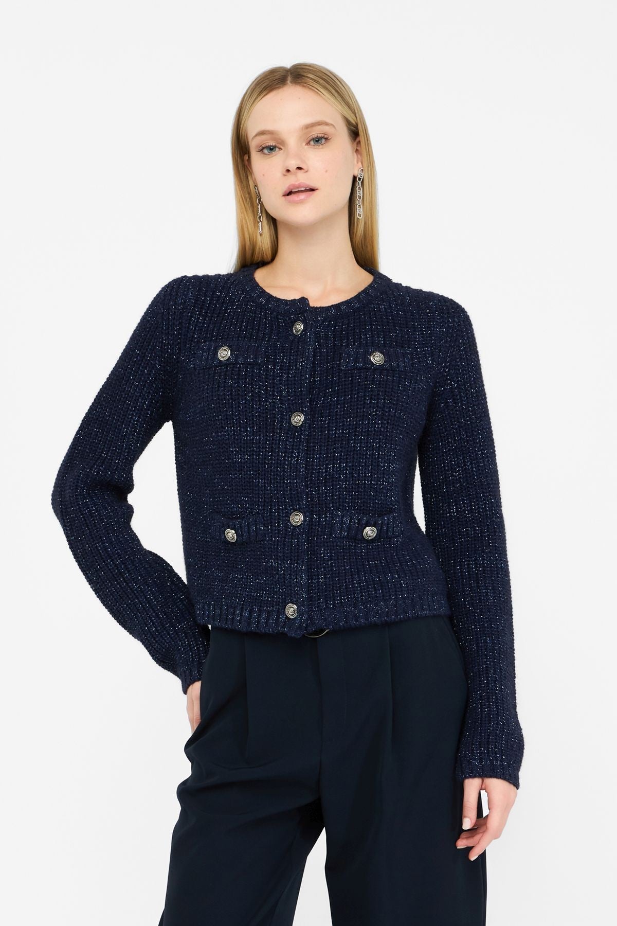 Liu Jo Alpaka Karışımı Triko Ceket