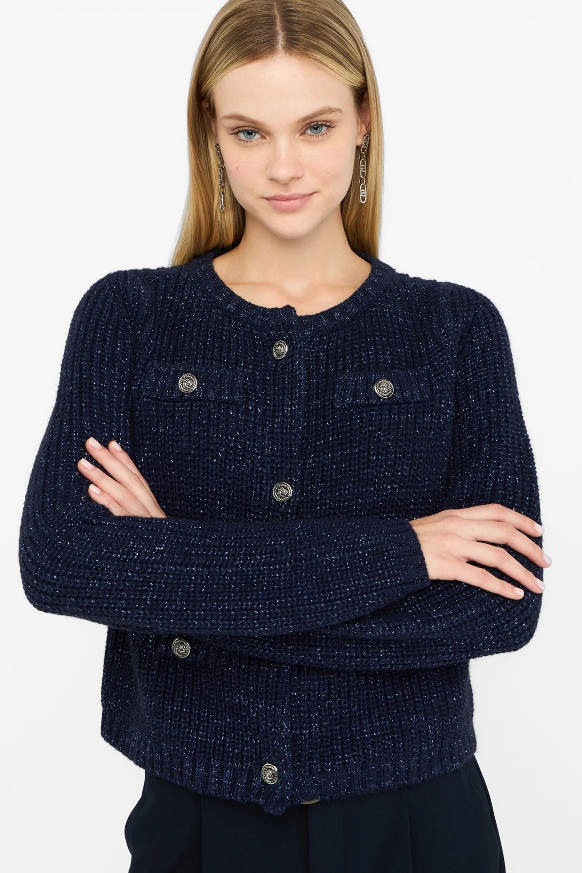 Liu Jo Alpaka Karışımı Triko Ceket