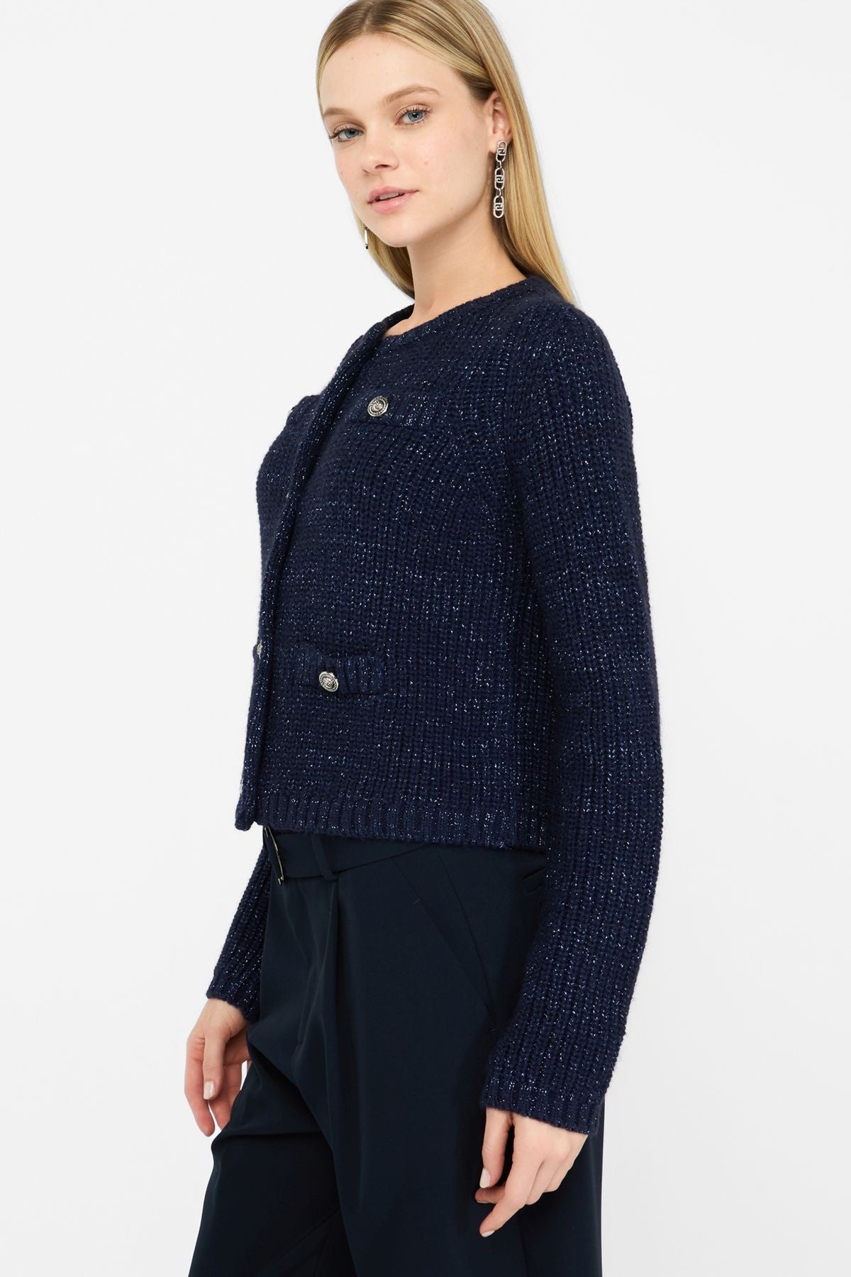 Liu Jo Alpaka Karışımı Triko Ceket