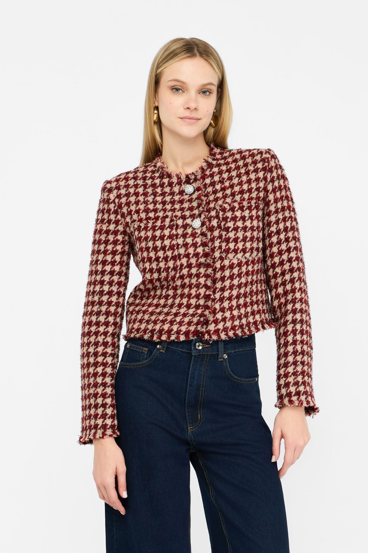 Liu Jo Kazayağı Desenli Ceket