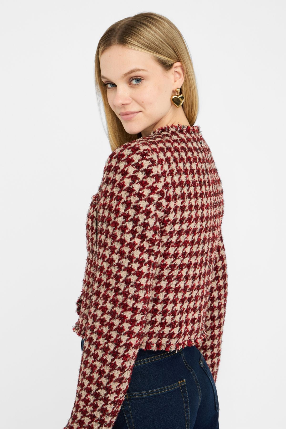 Liu Jo Kazayağı Desenli Ceket