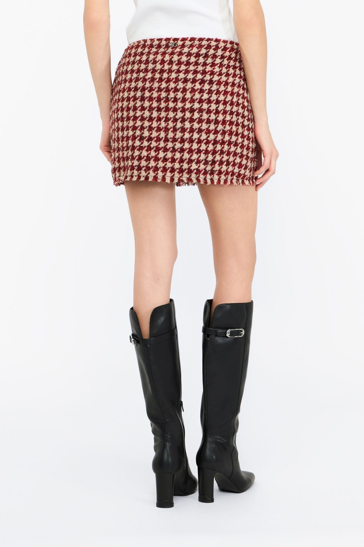 Liu Jo Kazayağı Desenli Mini Etek