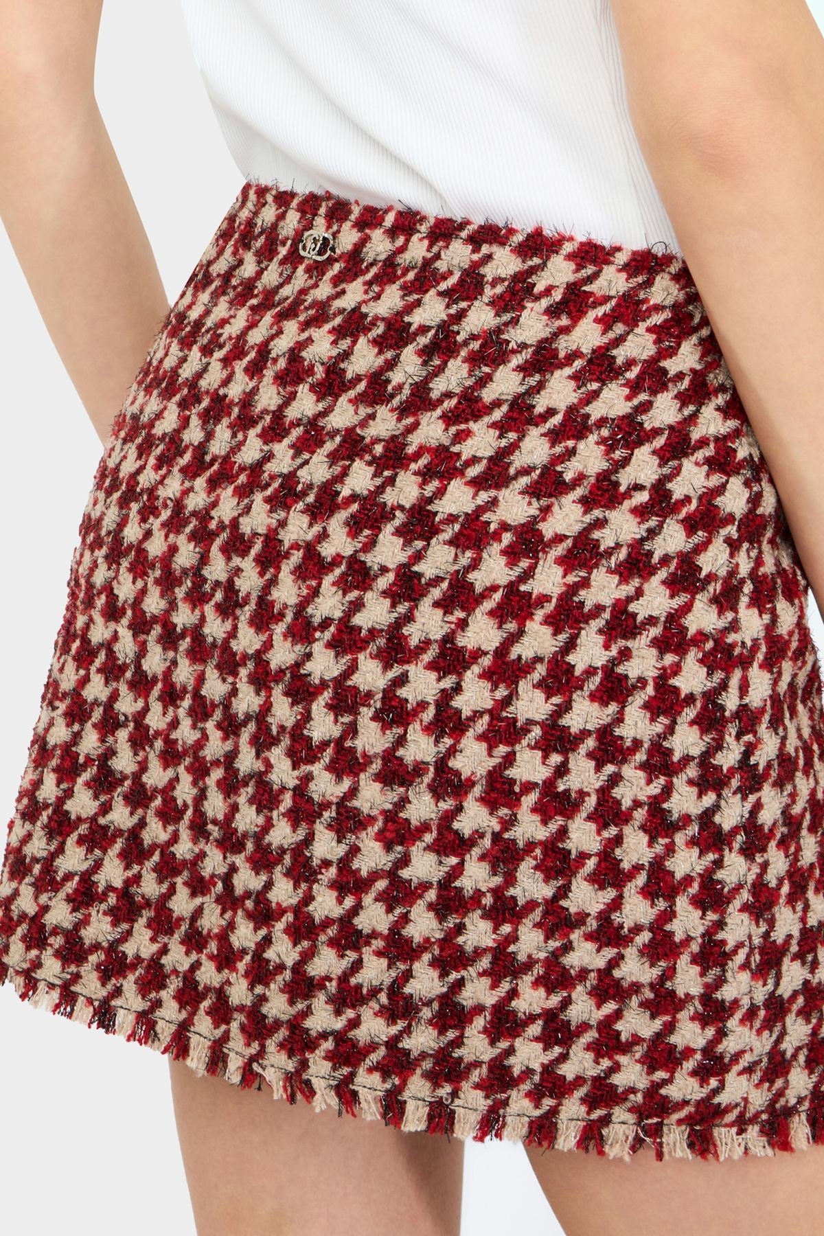 Liu Jo Kazayağı Desenli Mini Etek