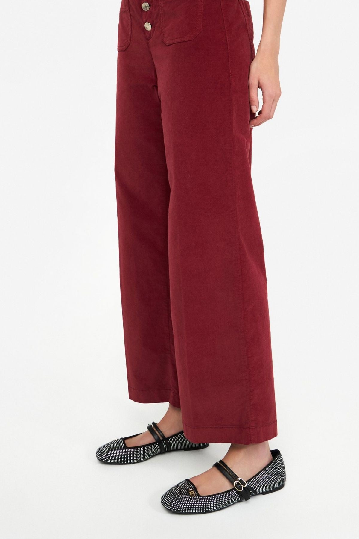 Liu Jo Yüksel Bel Kadife Pantolon