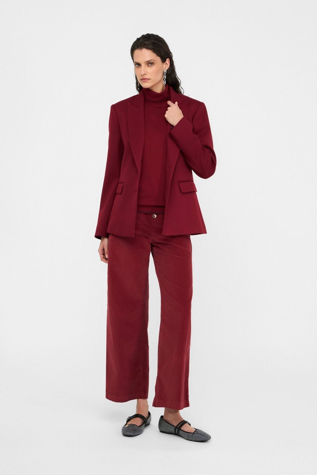 Liu Jo Yüksel Bel Kadife Pantolon