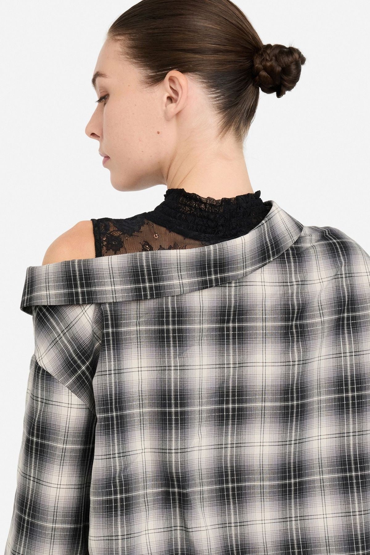 Liu Jo Dantel Detaylı Kareli Gömlek