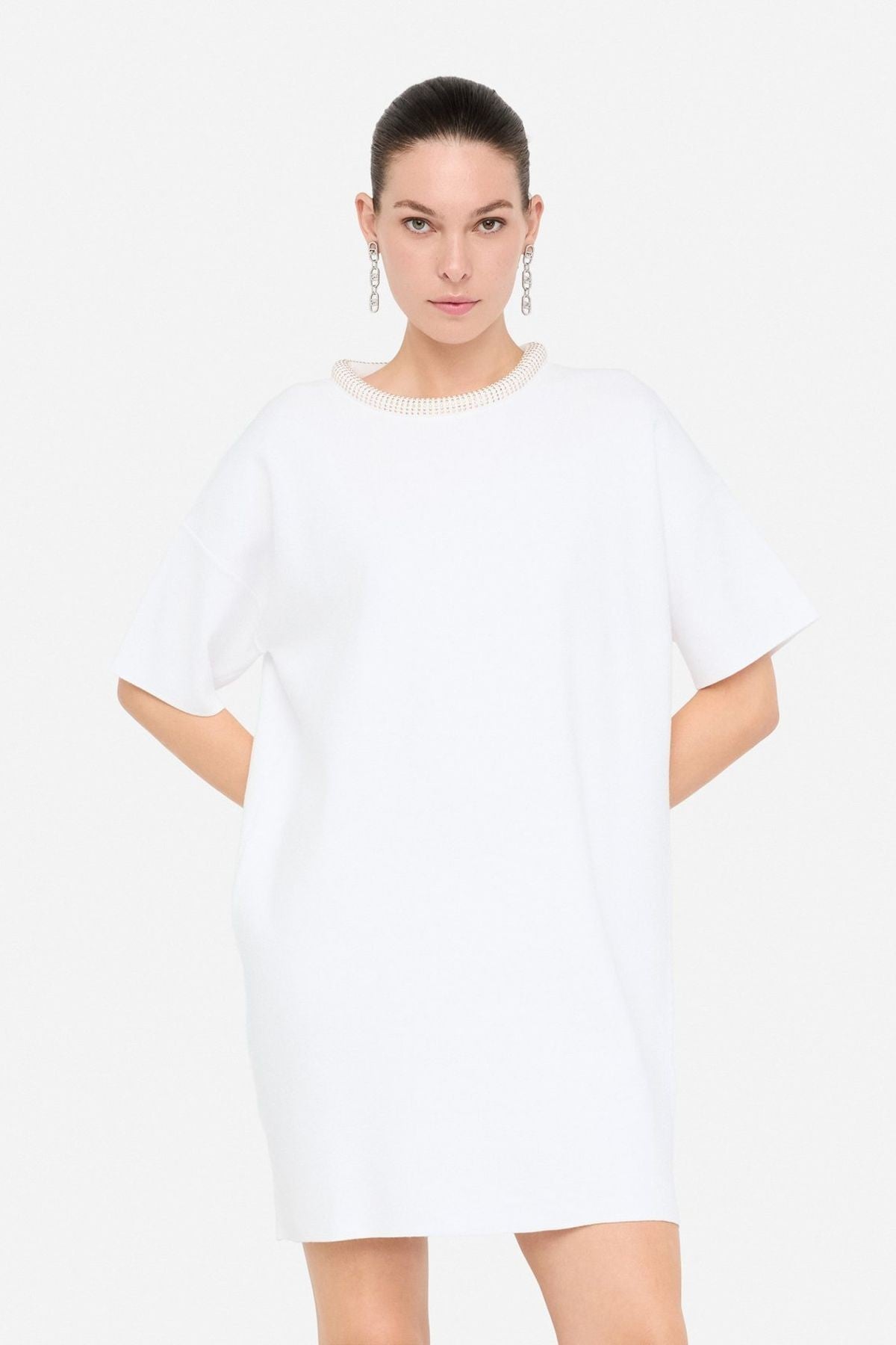 Liu Jo Bisiklet Yaka Triko Elbise