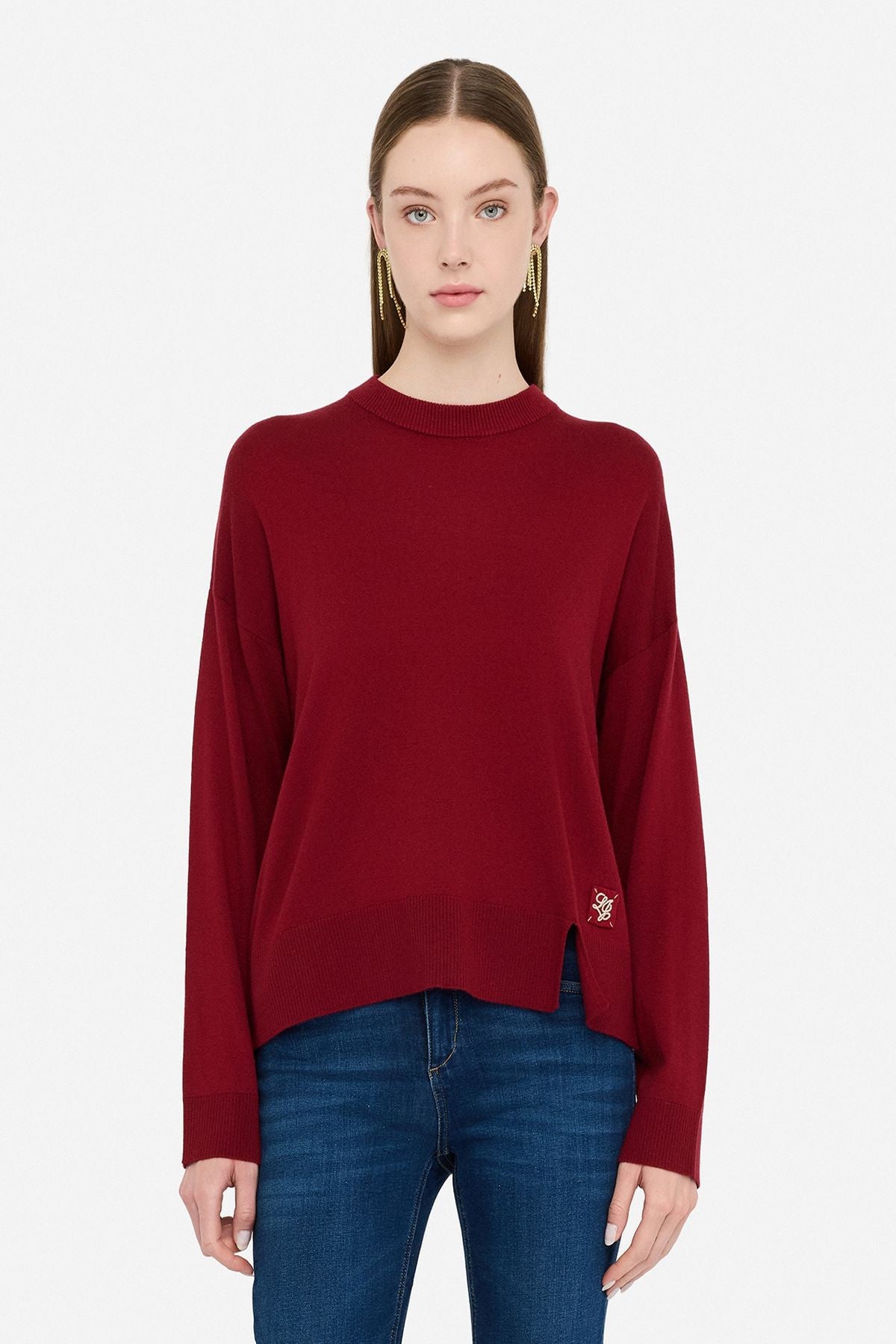 Liu Jo Yün Karışımlı Bisiklet Yaka Triko