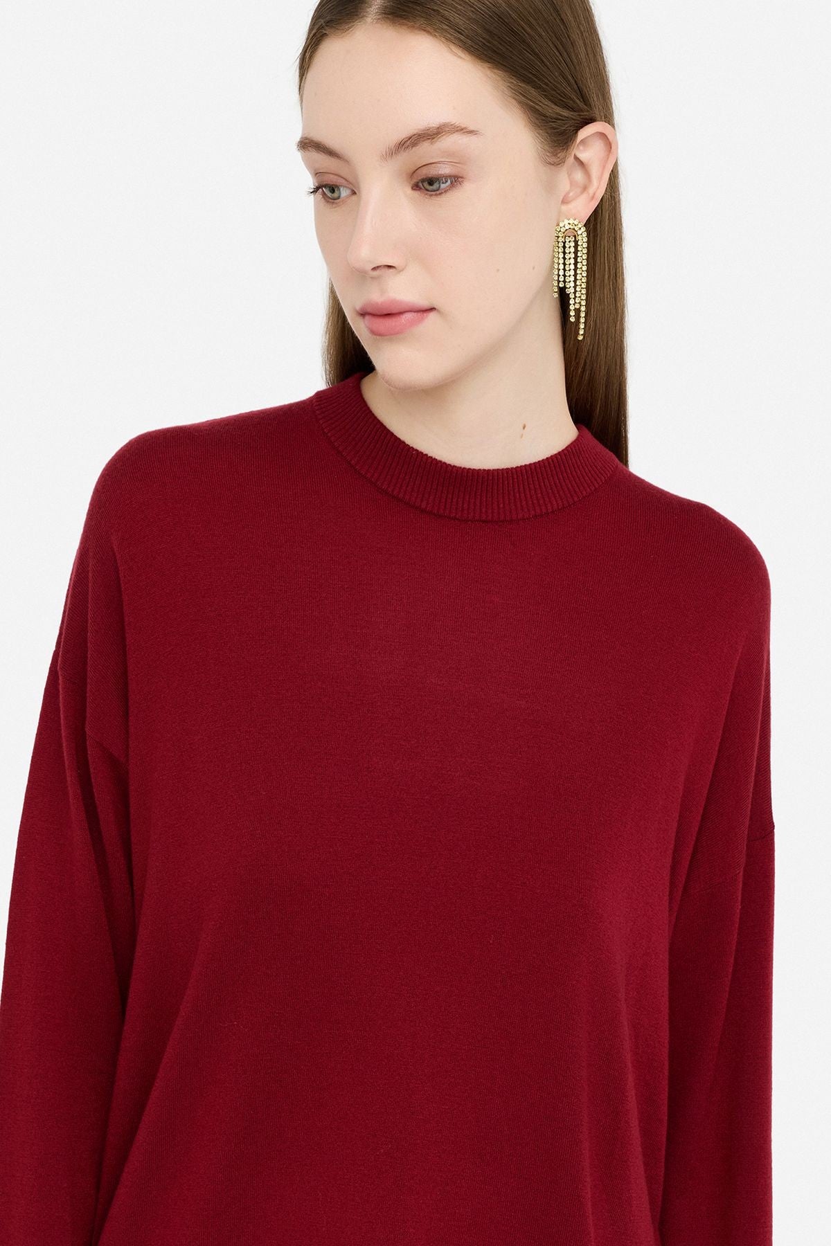 Liu Jo Yün Karışımlı Bisiklet Yaka Triko