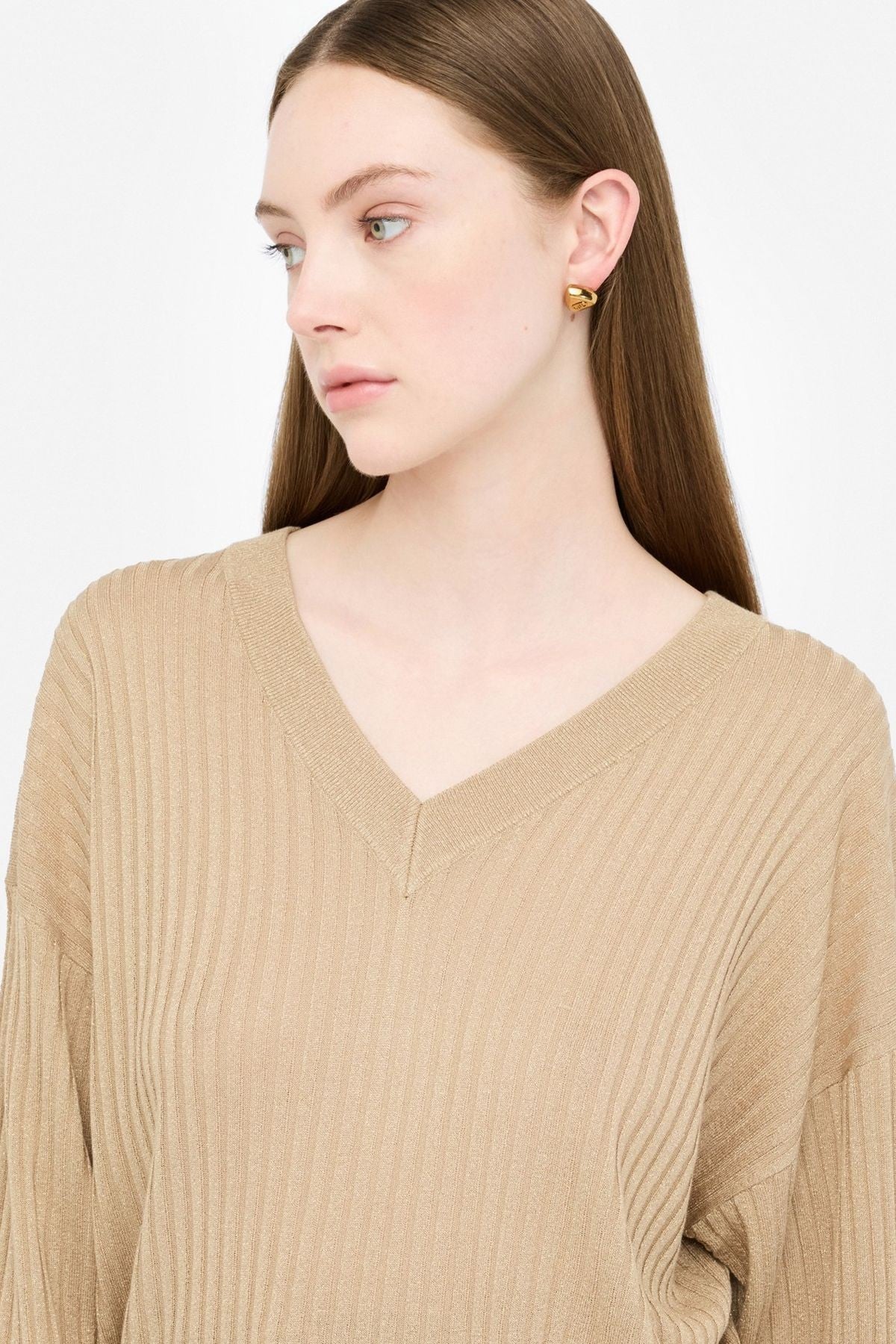 Liu Jo Lurex V Yaka Triko