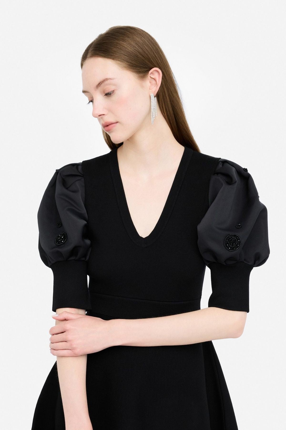 Liu Jo Balon Kollu Triko Elbise