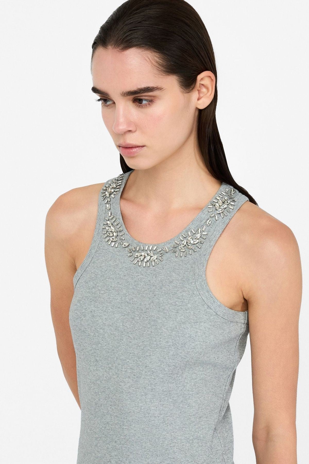 Liu Jo Yakası Taş Aplikeli Atlet