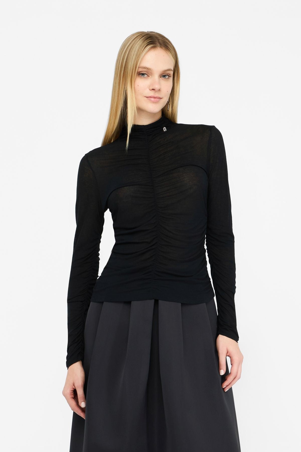 Liu Jo Drapeli Dik Yaka T.shirt