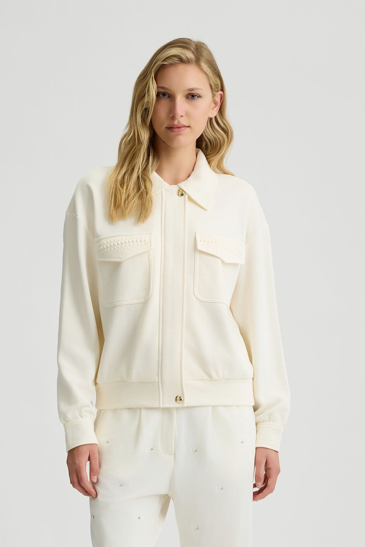 Liu Jo Polo Yaka Fermuarlı Sweatshirt
