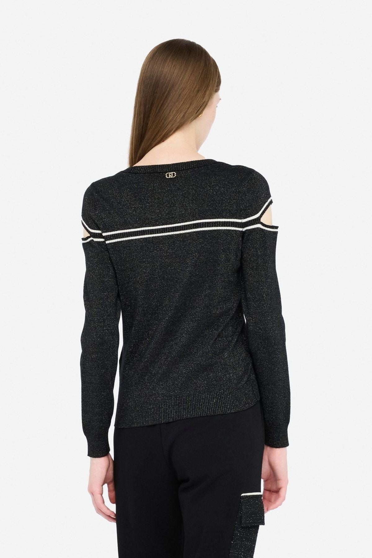 Liu Jo Lurex Bisiklet Yaka Triko