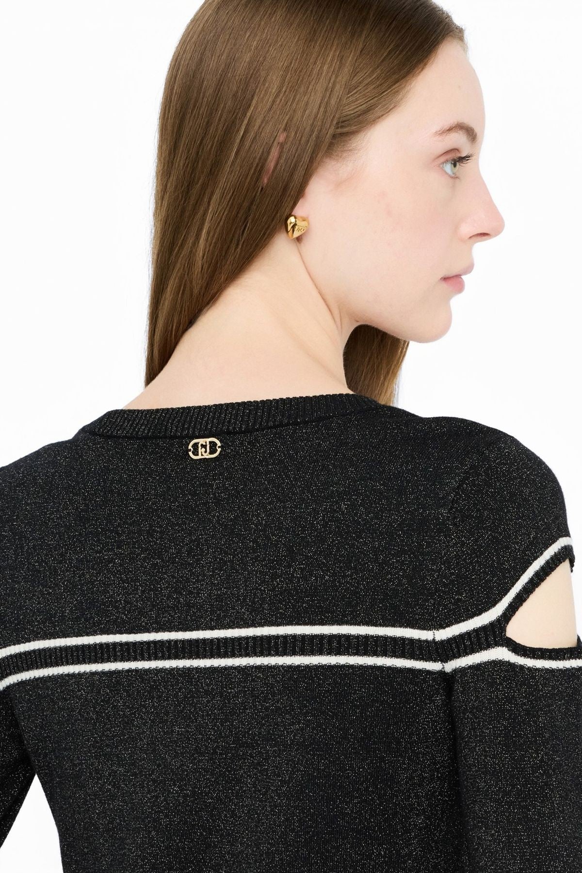 Liu Jo Lurex Bisiklet Yaka Triko