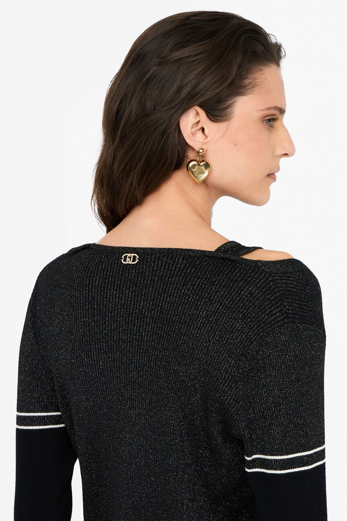 Liu Jo İçi Dantel Atletli Lurex Hırka