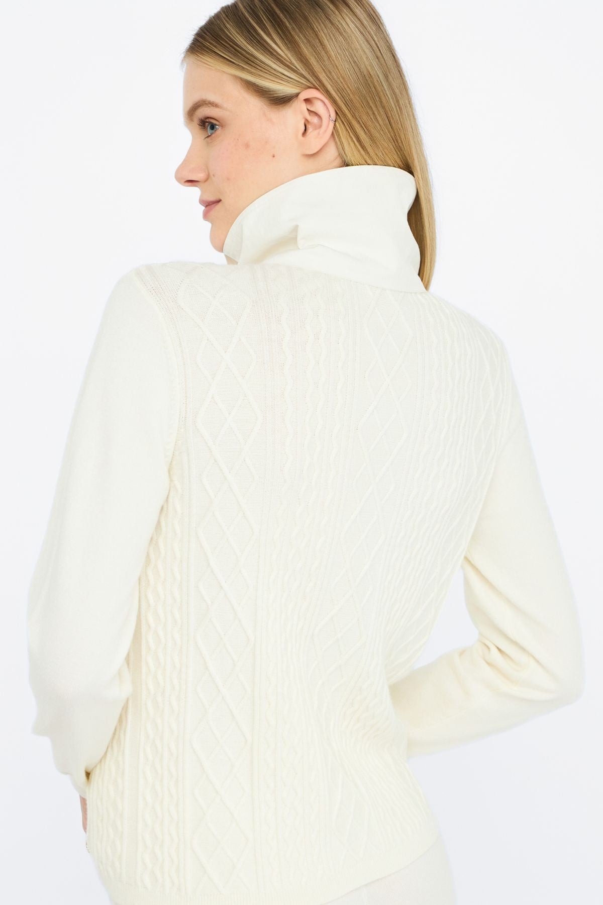 Liu Jo Grafik Örgü Dik Yaka Triko