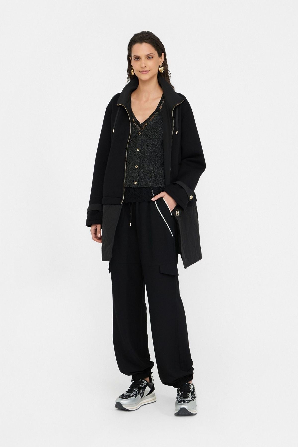 Liu Jo Scuba Kumaş, Altı Çıkabilen Kapitone Mont