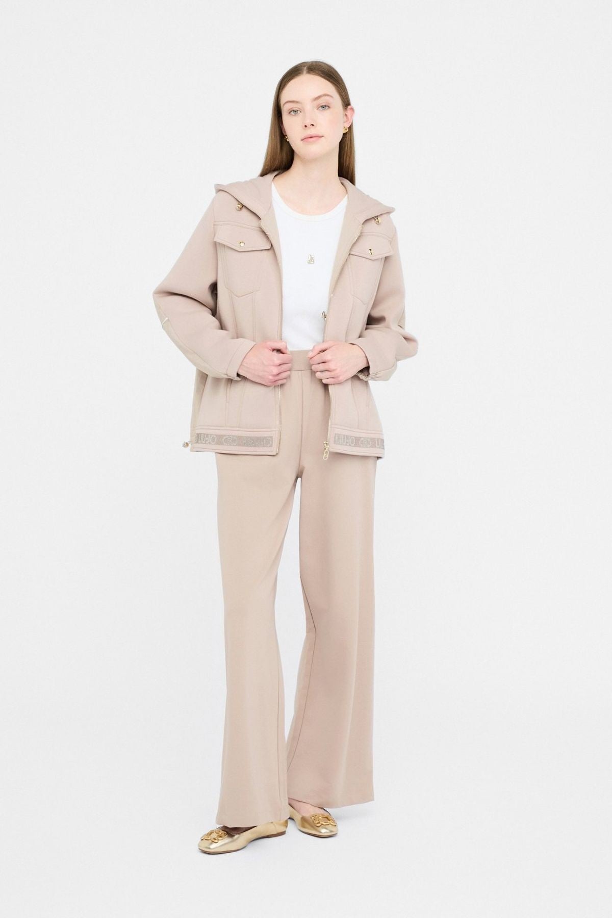 Liu Jo Pamuklu Düz Kesim Eşofman Altı