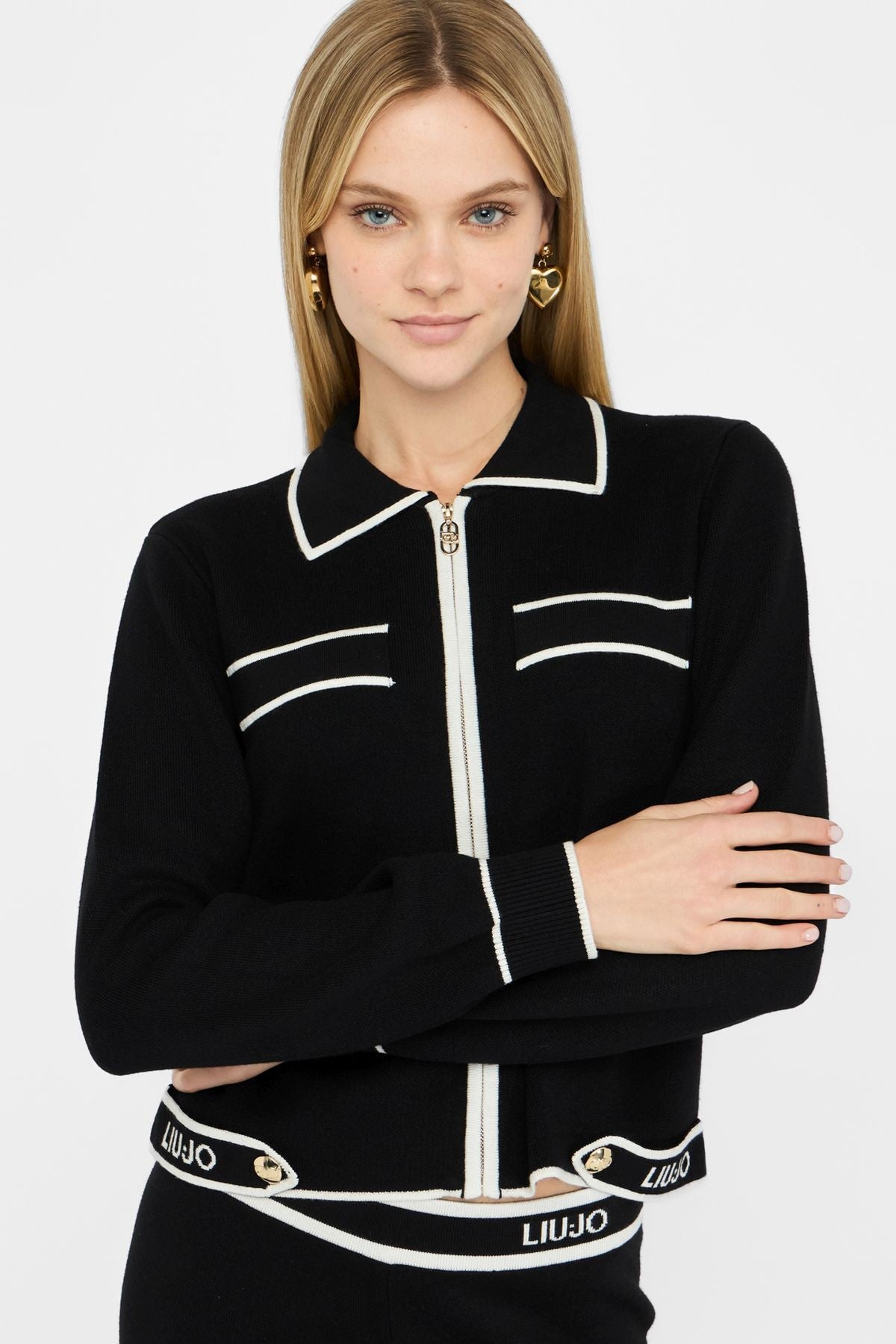 Liu Jo Fermuarlı Triko Ceket