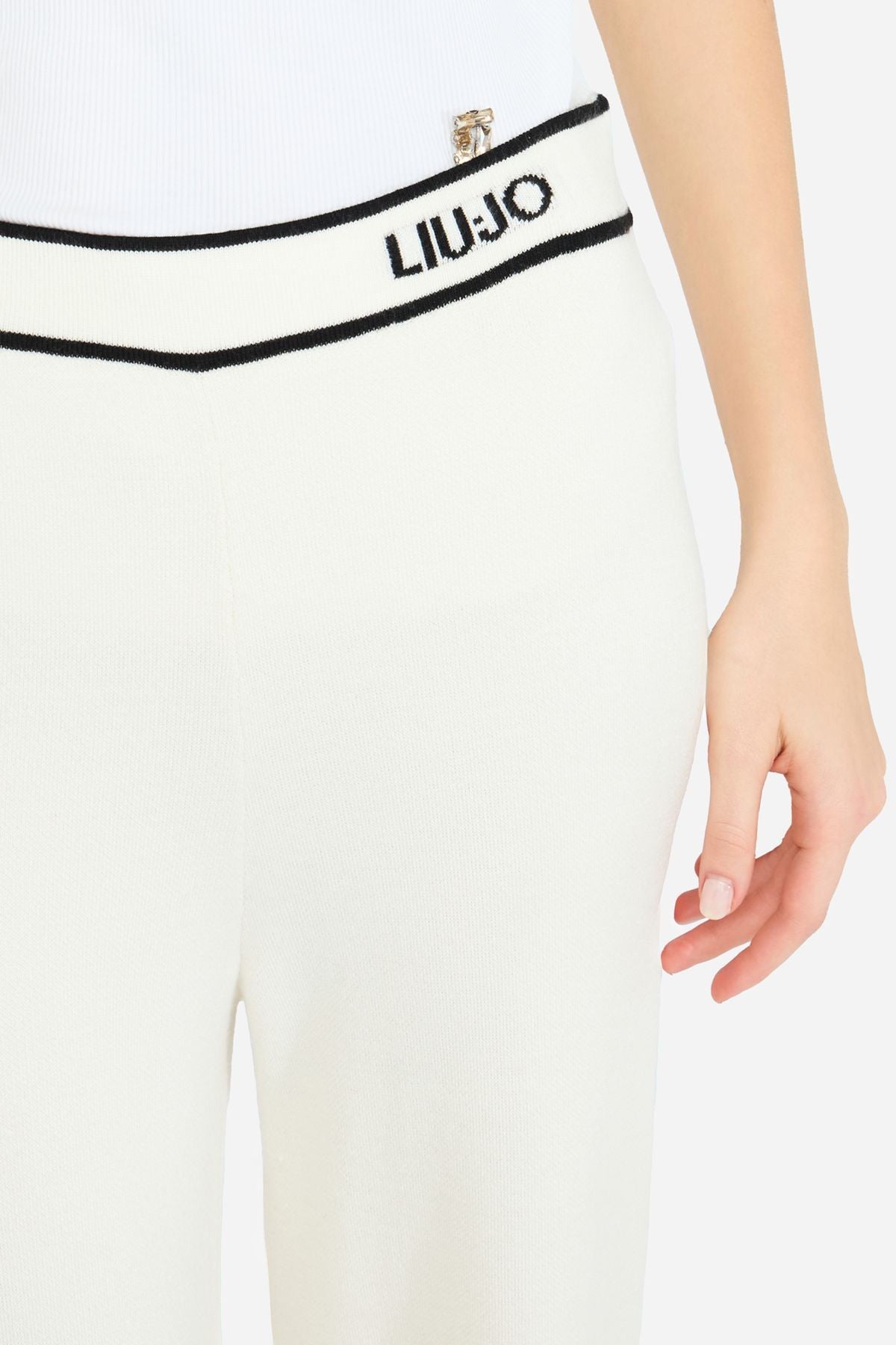 Liu Jo Metral Düğmeli Triko Pantolon