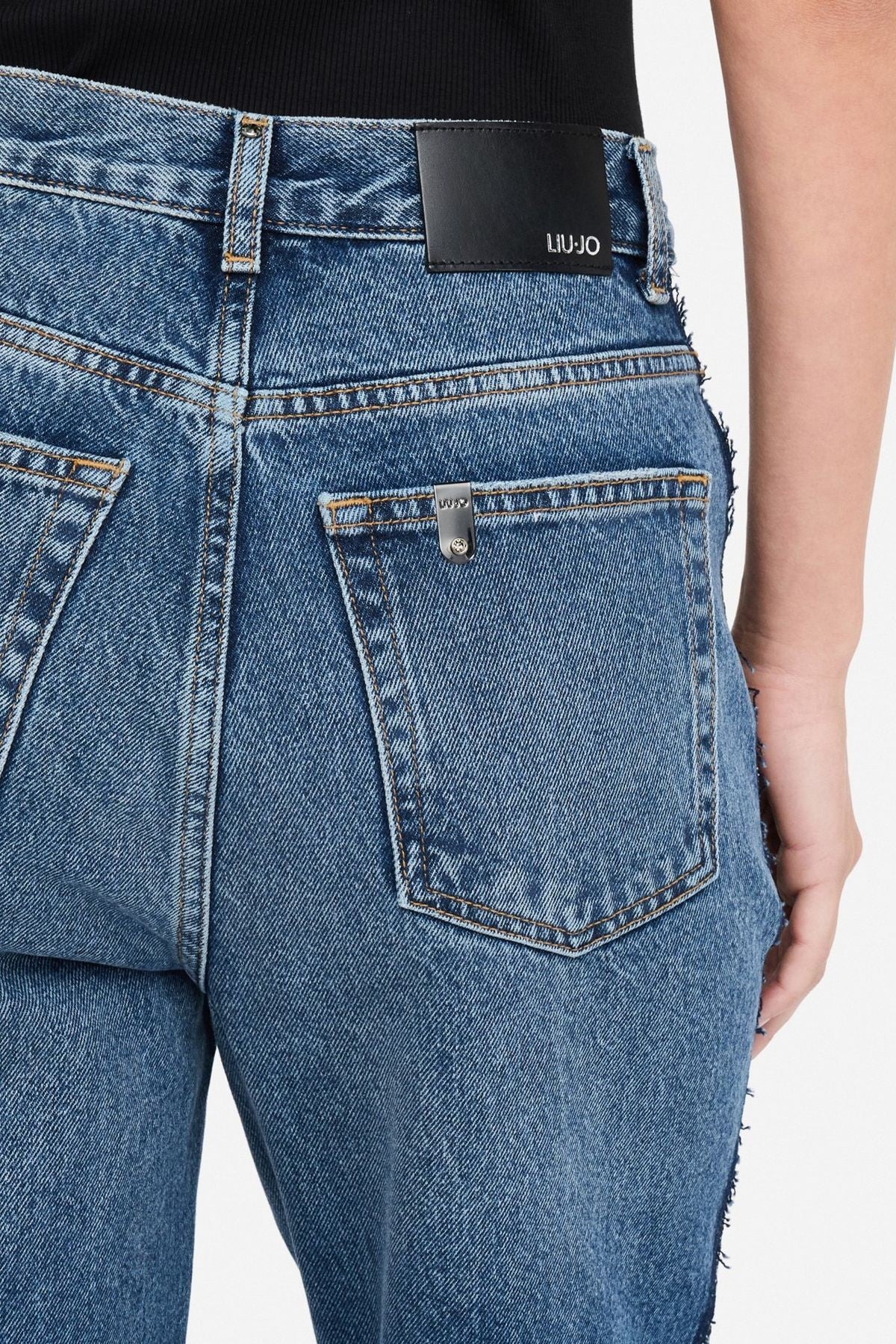 Liu Jo Düz Kesim Yanı Dantelli Jean