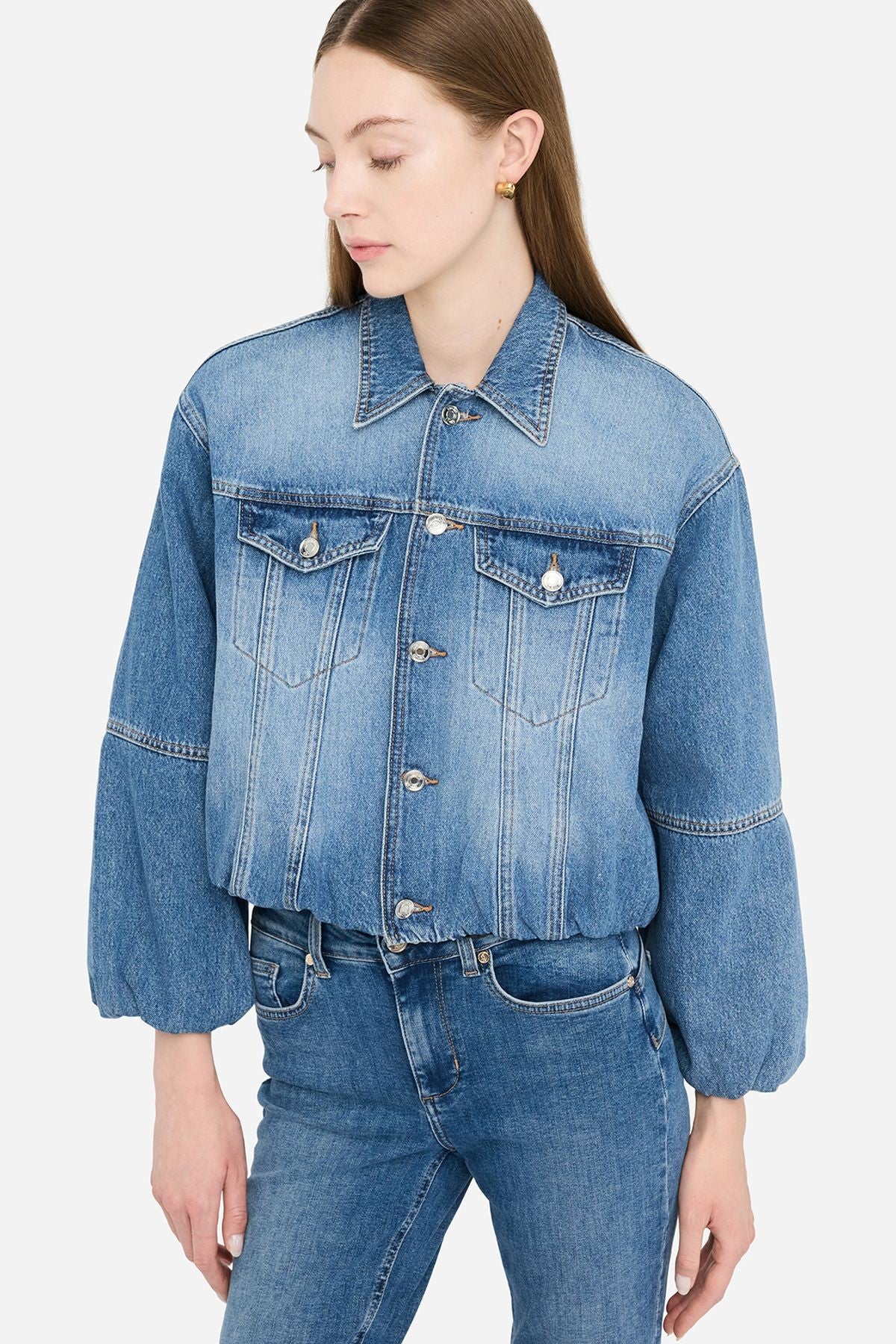 Liu Jo İçi Kapitone Denim Ceket