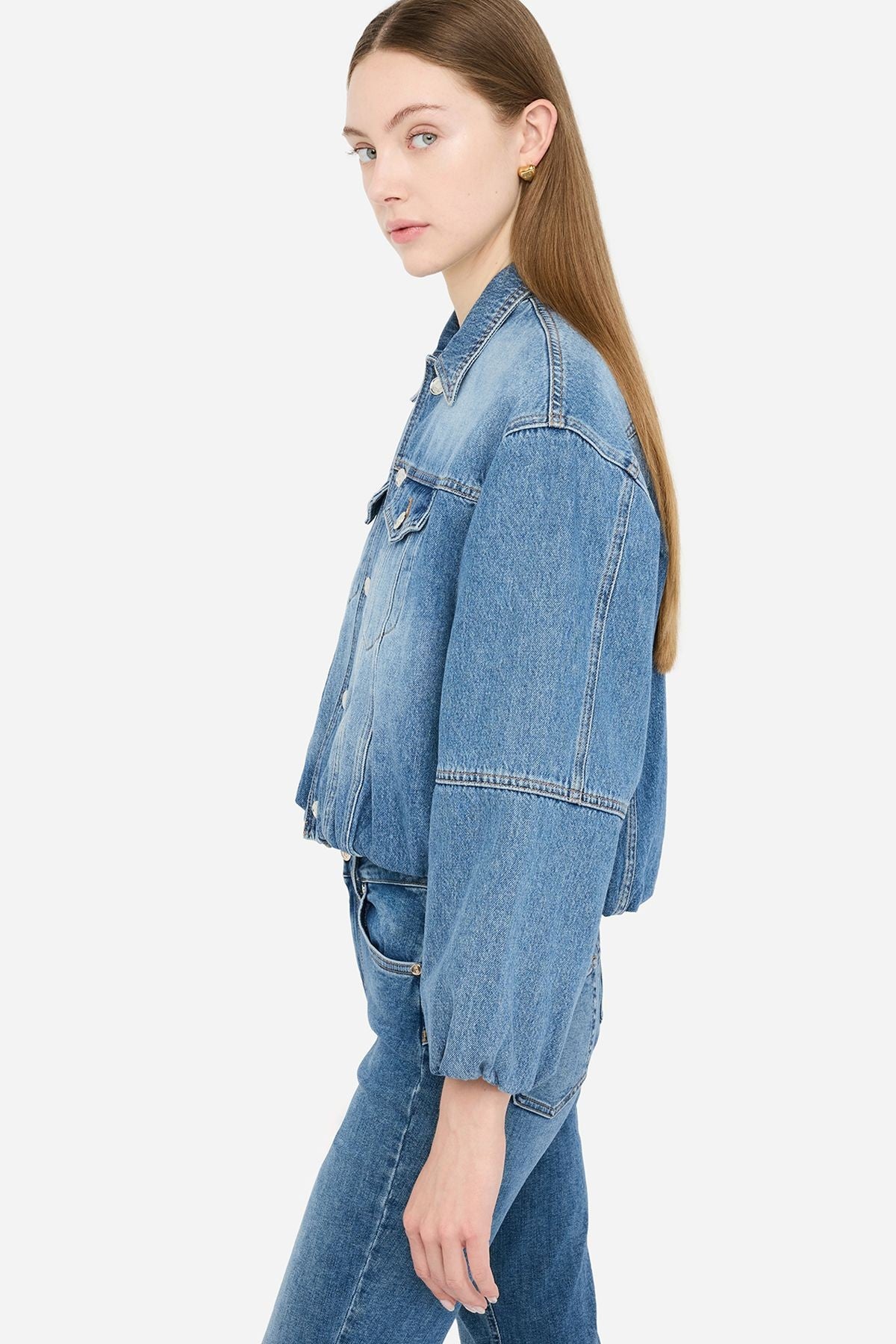 Liu Jo İçi Kapitone Denim Ceket