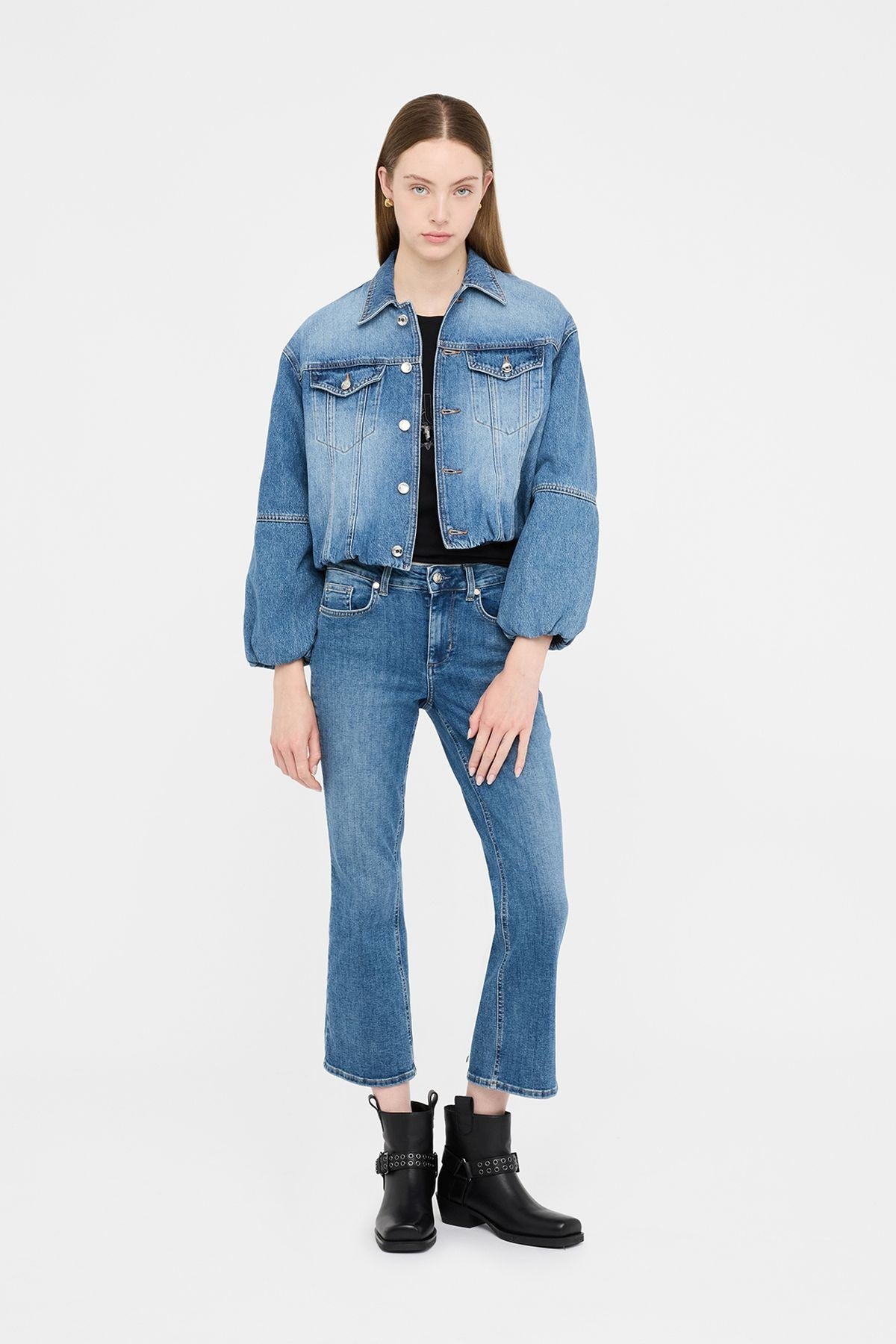 Liu Jo İçi Kapitone Denim Ceket